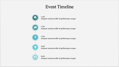 Event timeline template