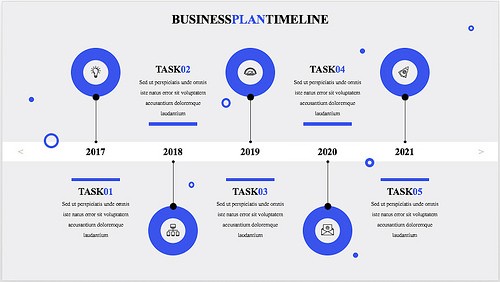 Professional business plan timeline template
