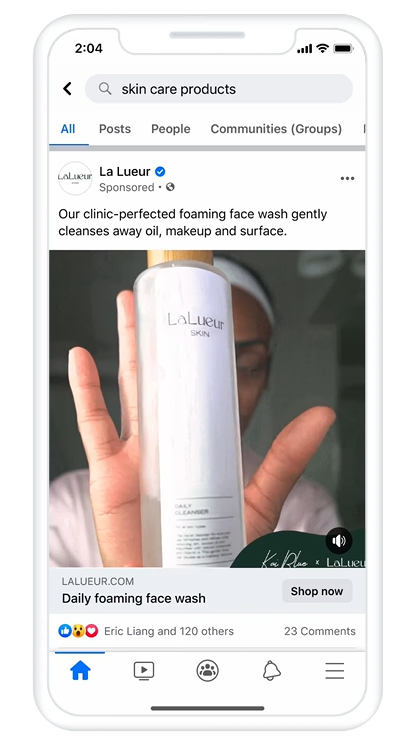 Search results ads