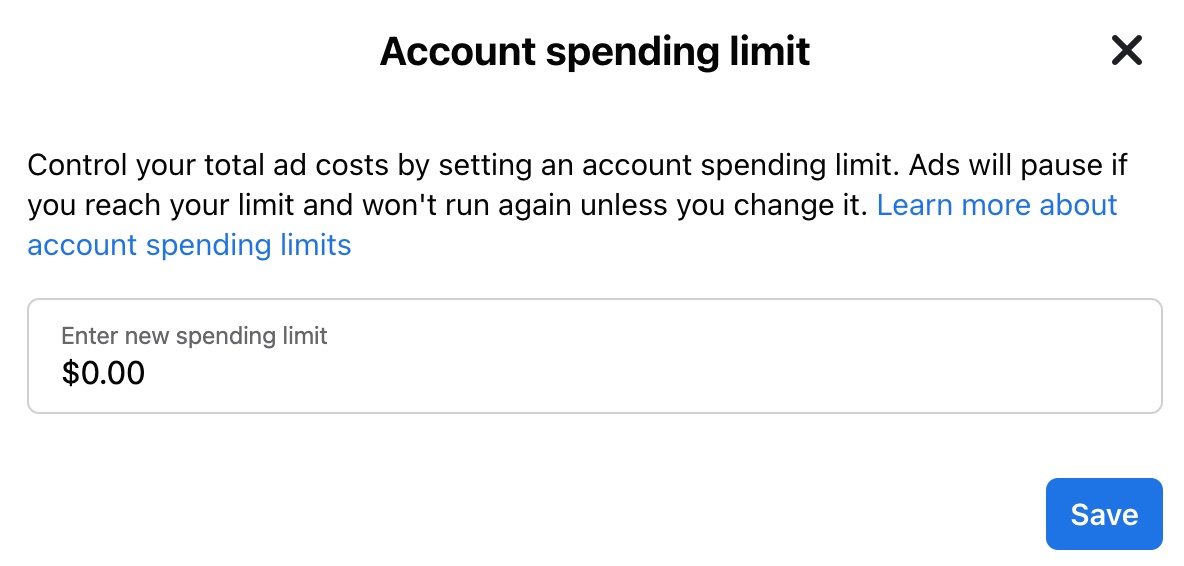 Spending limit