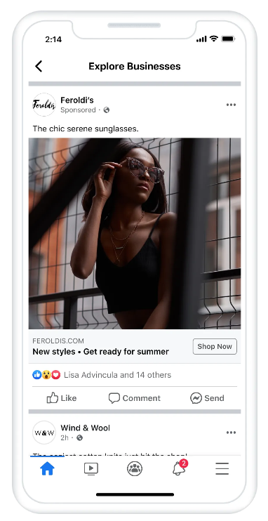 Business explore ads