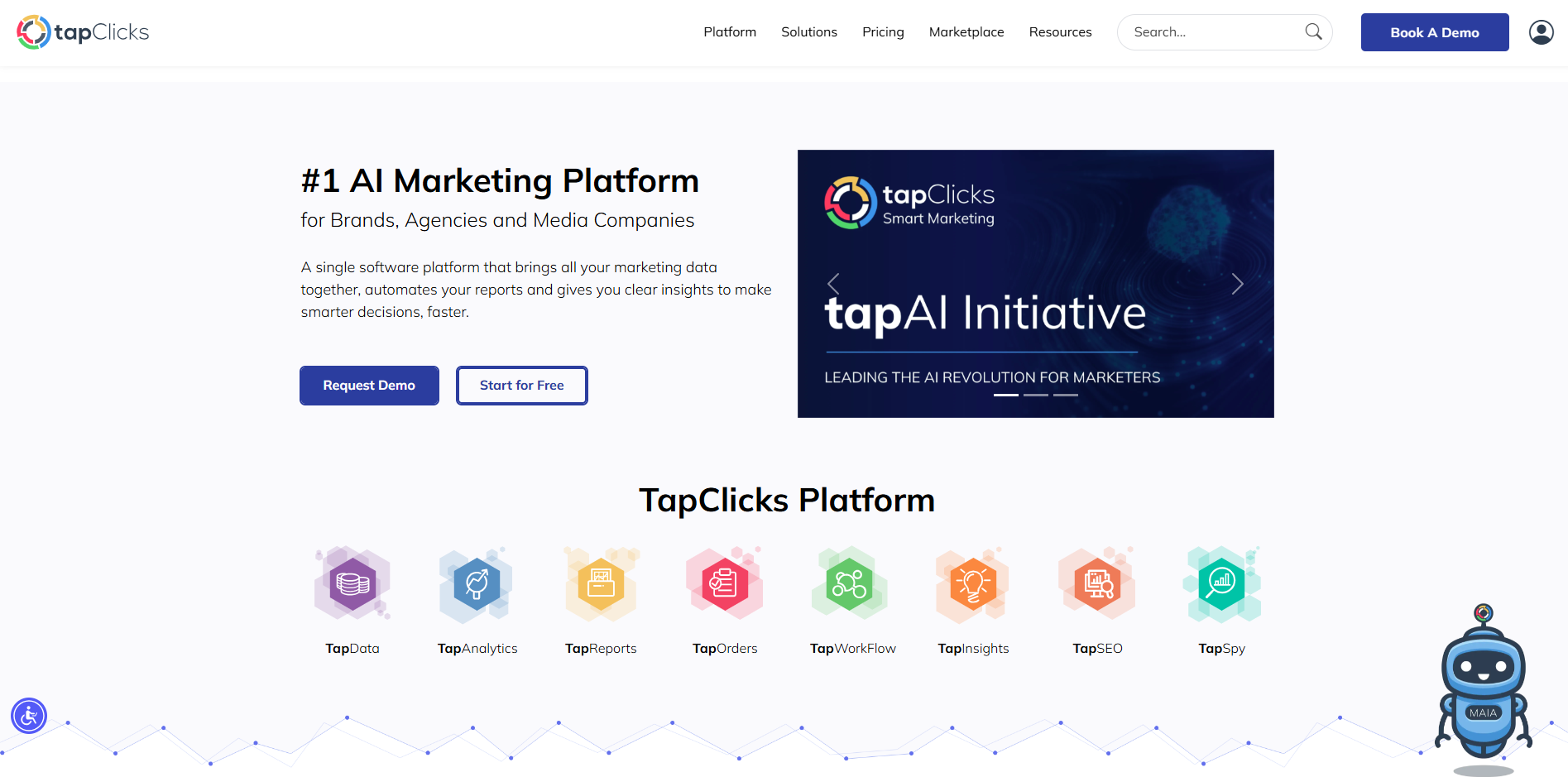 Tapclicks website