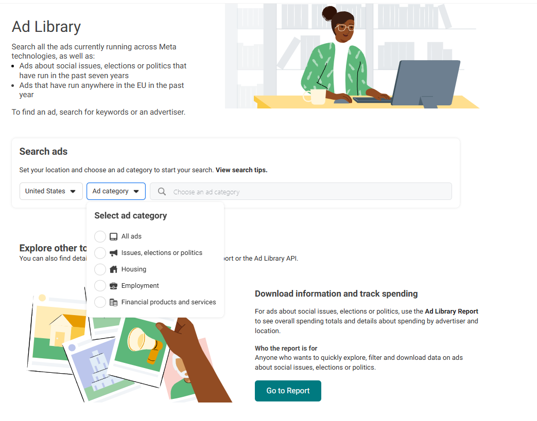 Meta ads library