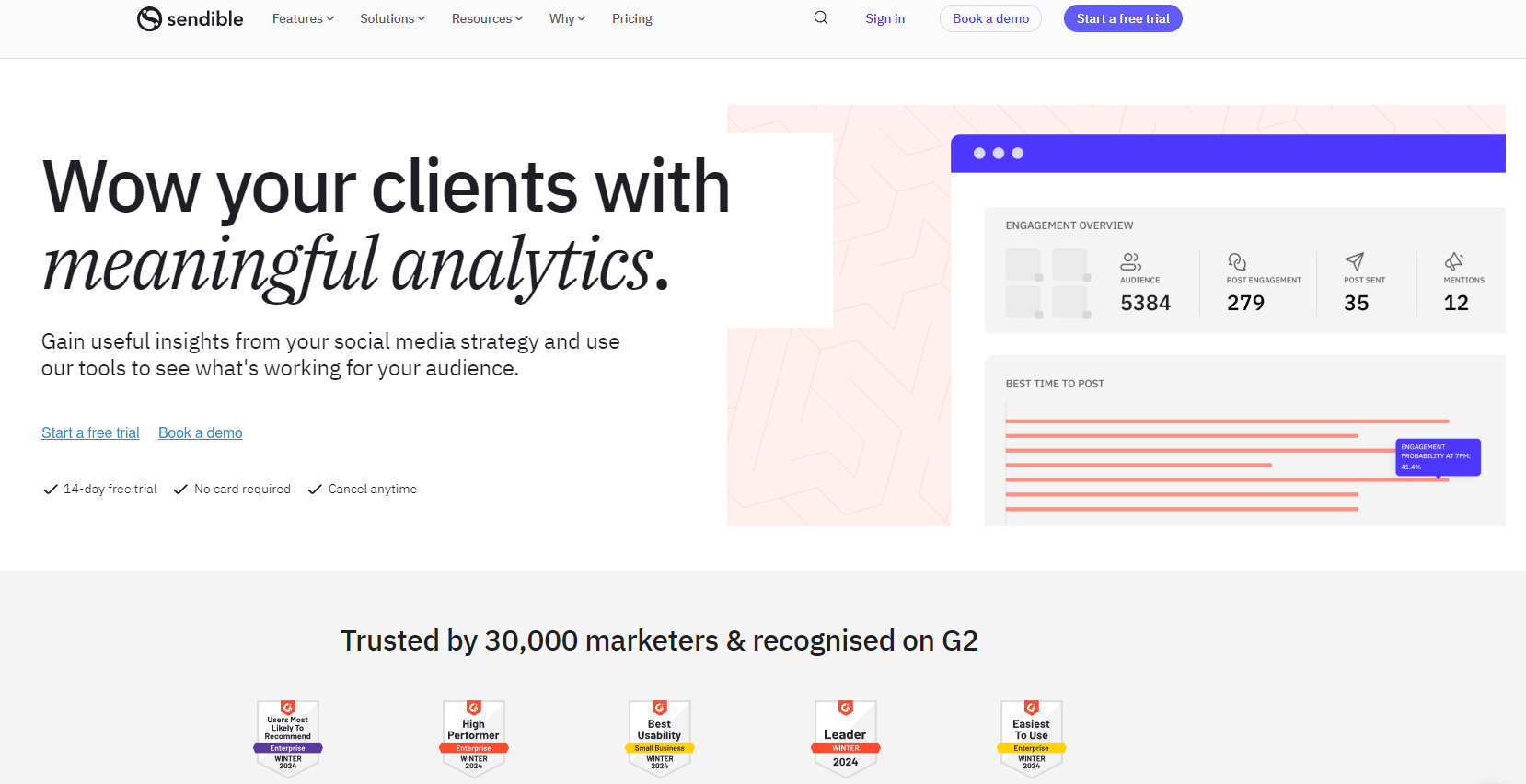 Sendible website