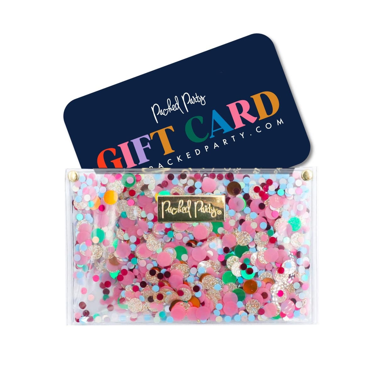 Packed party ad gift card