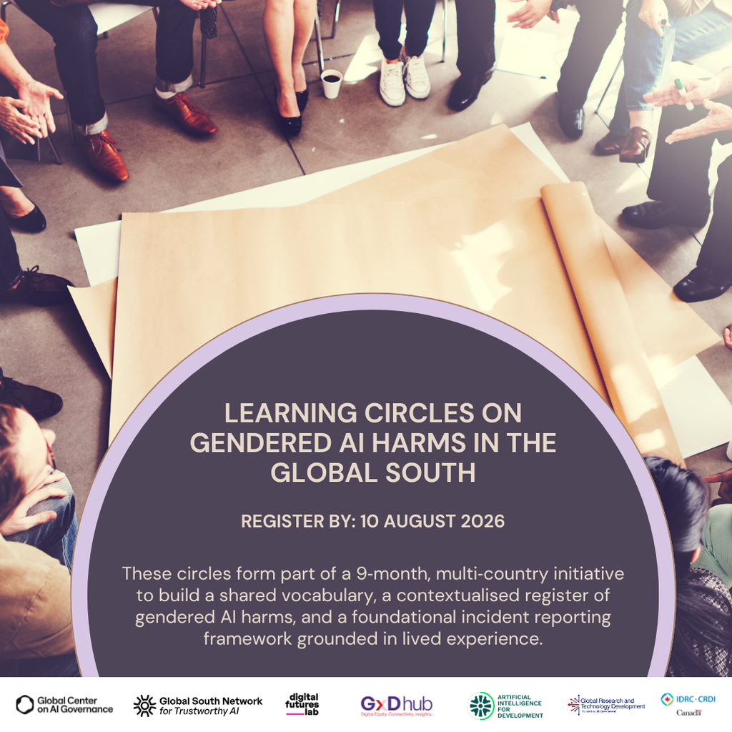 Call for Expressions of Interest: Learning Circles on Gendered AI Harms in the Global South