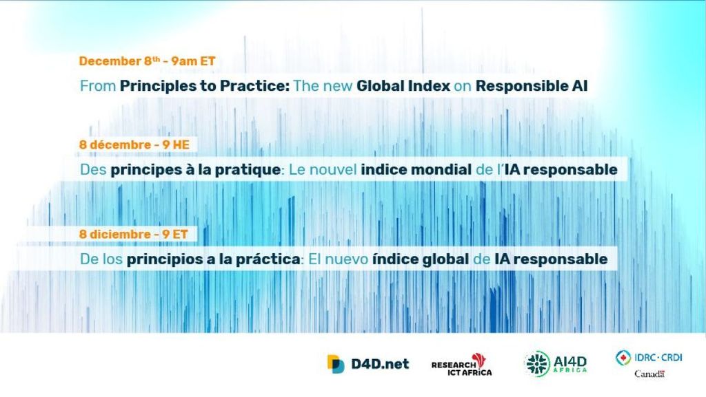 Passer des principes à la pratique de l'IA responsable dans le monde : annonce du nouvel indice mondial sur l'IA responsable