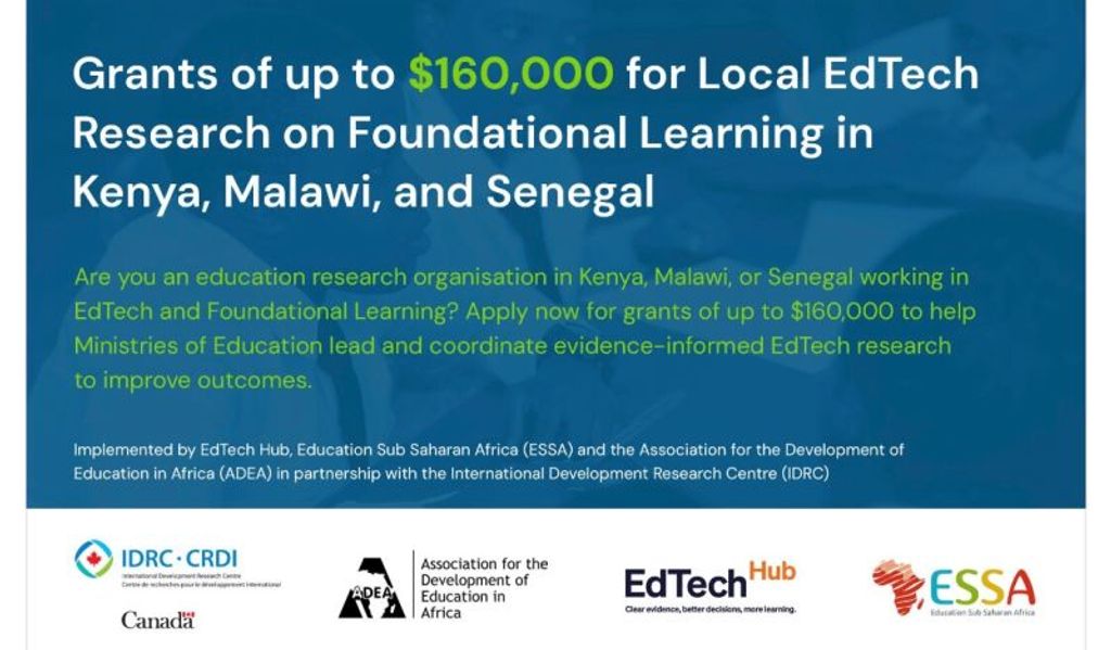 Opportunité de subvention de recherche en EdTech (jusqu’à 160 000 $)