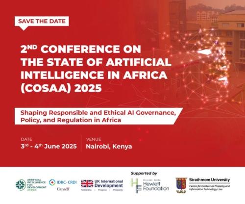 Une affiche avec les détails de la conférence, notamment son nom, sa date et son lieu.