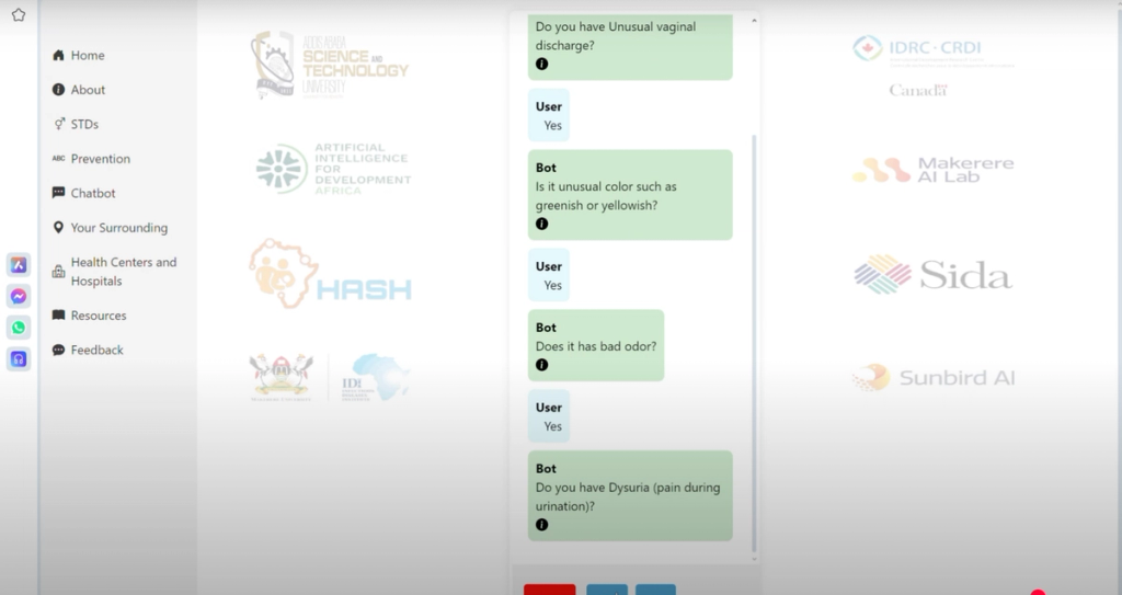 Sexually transmitted disease monitoring and assistance tool design in Ethiopian higher education institutes.