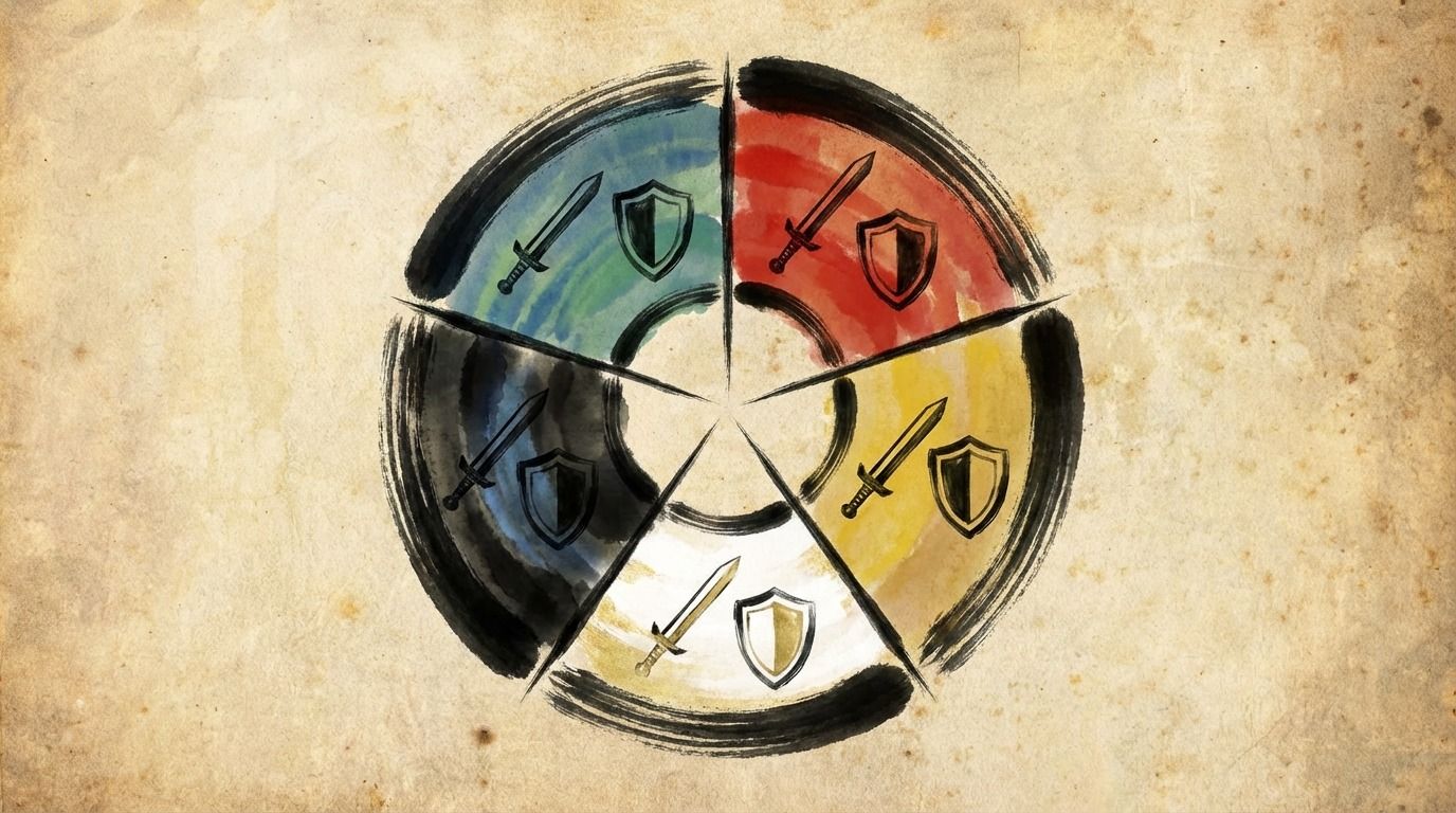 五行サイクルの攻守判断