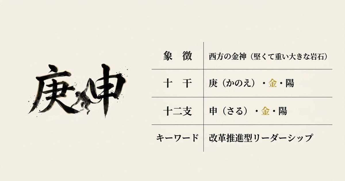 庚と申──二つの「金の陽」が重なる構造
