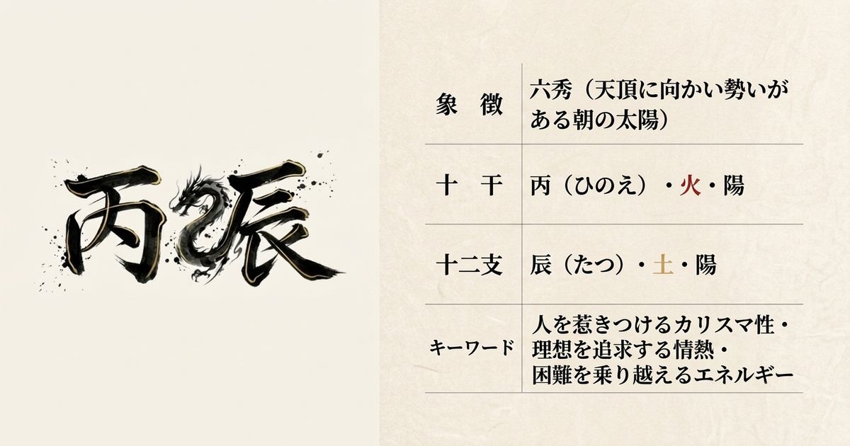 丙（火）と辰（土）は相生の関係。情熱が創造の土台を生む