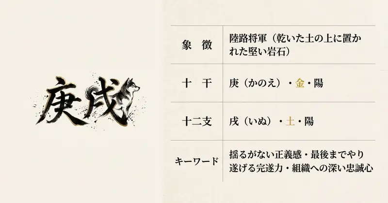 庚（金）と戌（土）の相生関係──土が金を育てる