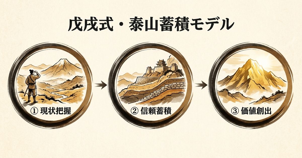 戊戌式「泰山蓄積モデル」──蓄積の力を成果に変える3ステップ