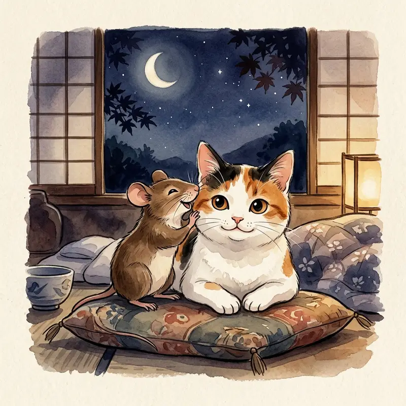 ねずみが猫に嘘を教える