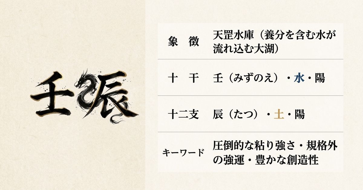 壬辰（みずのえたつ）の基本情報