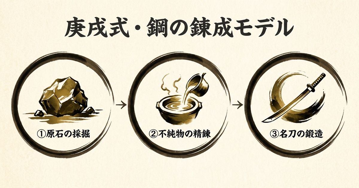 庚戌式・鋼の錬成モデル──正義感を組織の武器に変える3段階