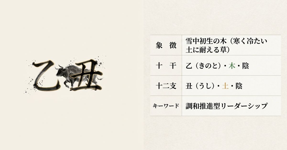 乙（草花）が丑（土）に根を張る──困難を養分に変える力の源泉