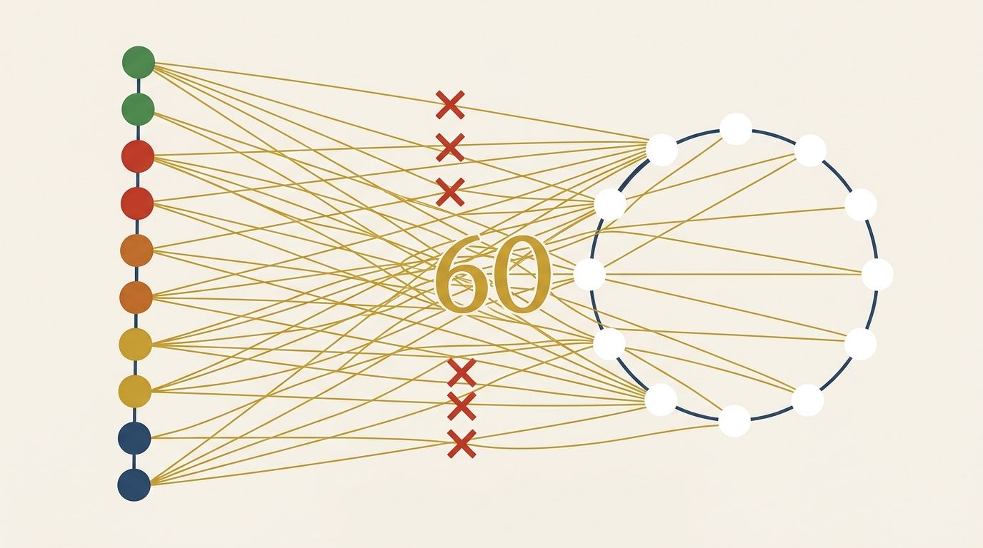 十干10種×十二支12種から60通りの組み合わせが生まれる構造図