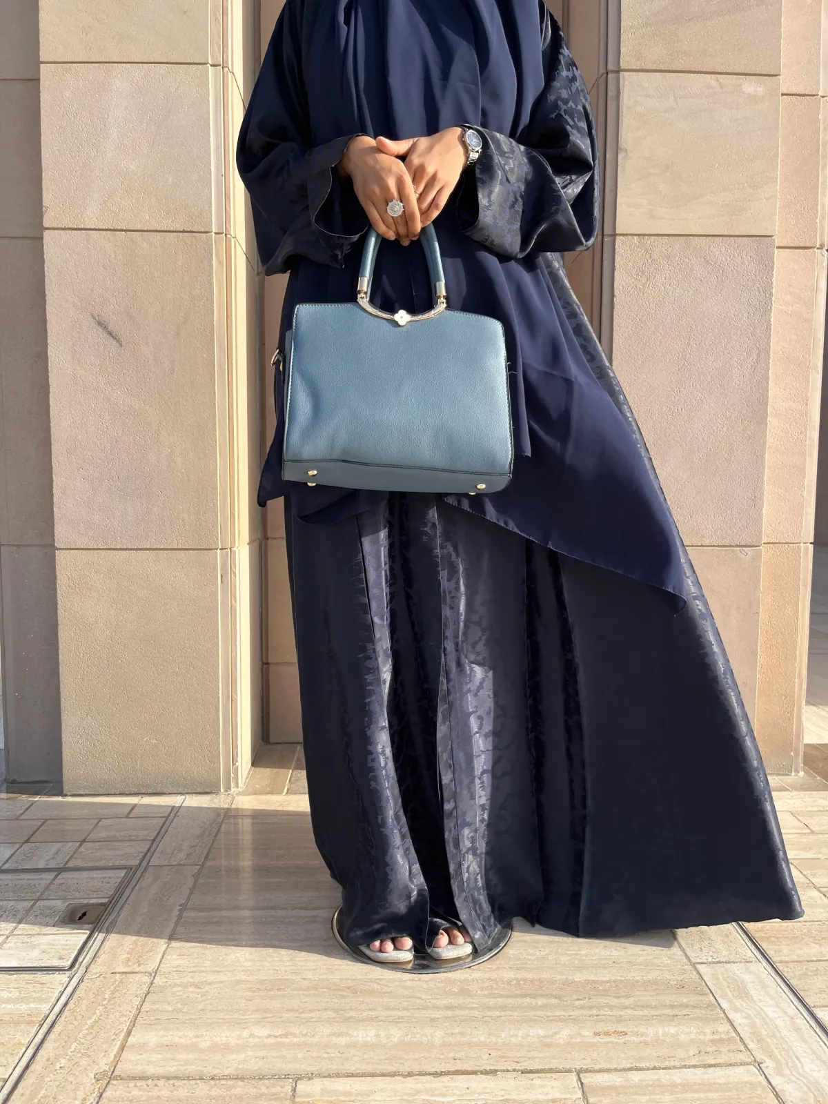 Navi Blue Berry Abaya - View 2