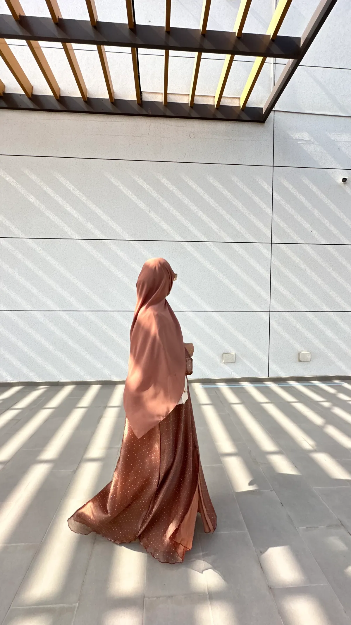 Organza Glitter Abaya - View 5