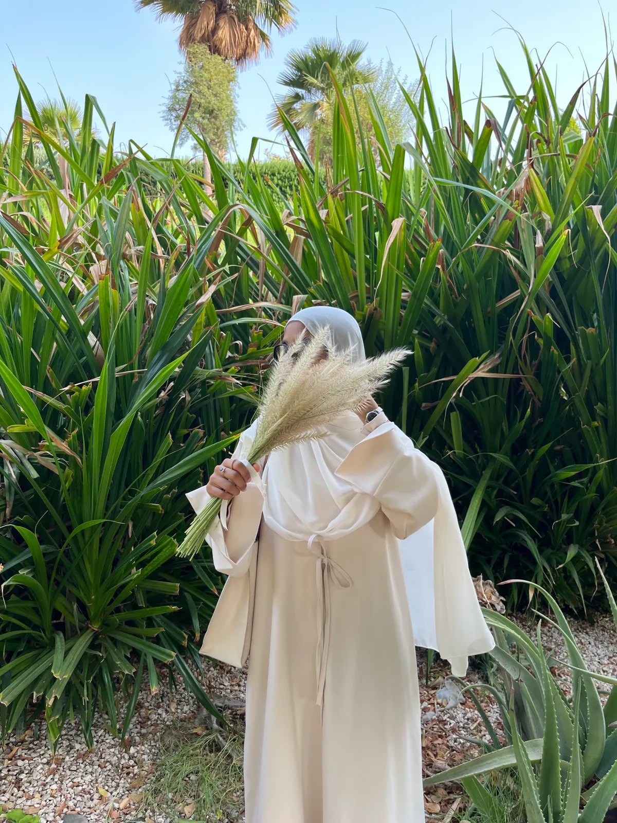 Noor Off-White Abaya - View 5