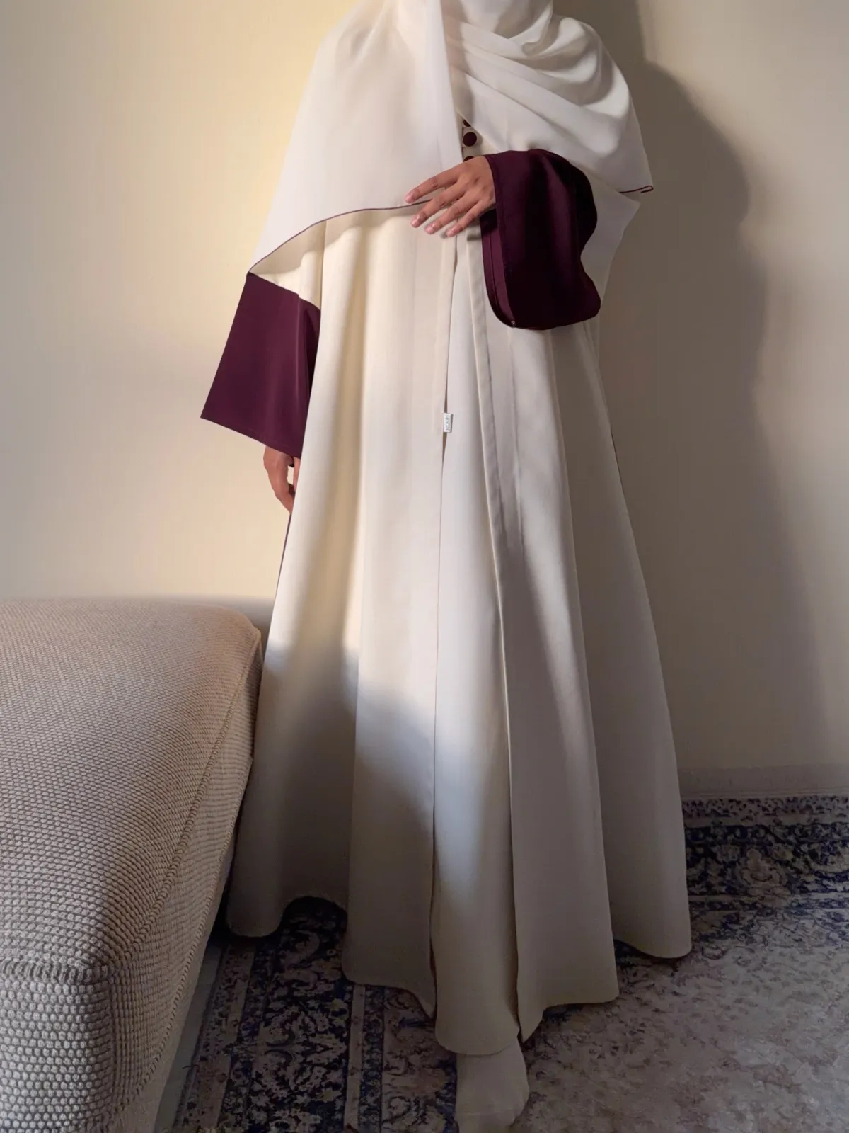 Berry Sand Abaya - View 2
