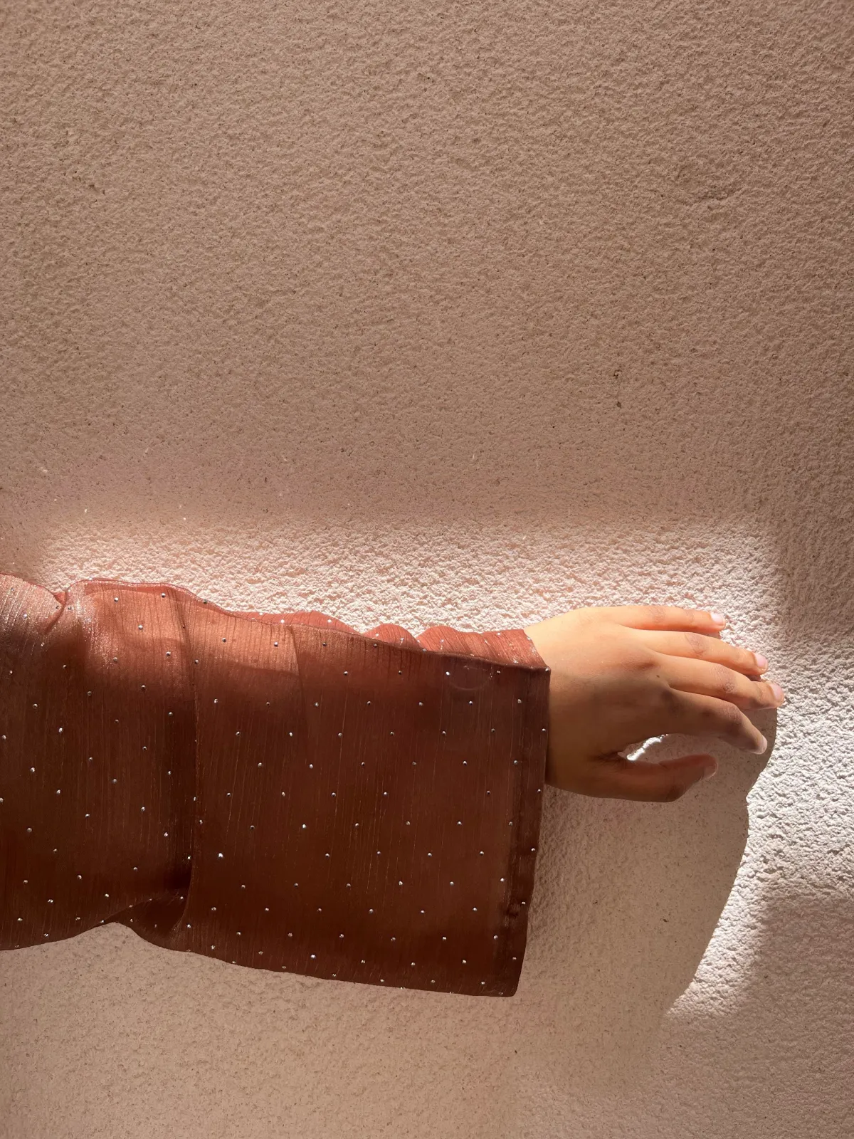 Organza Glitter Abaya - View 3