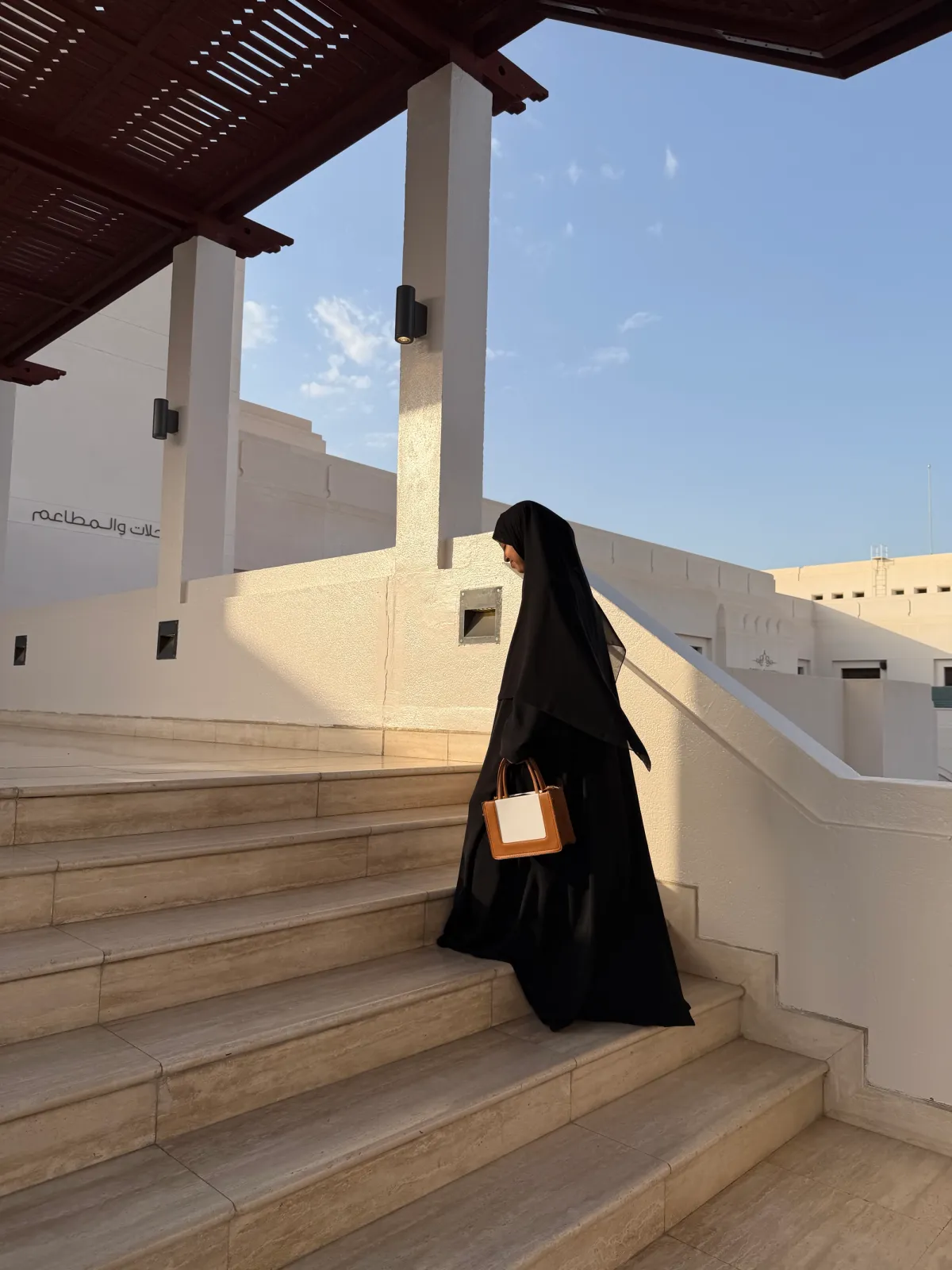 Black Comfy Abaya - View 2