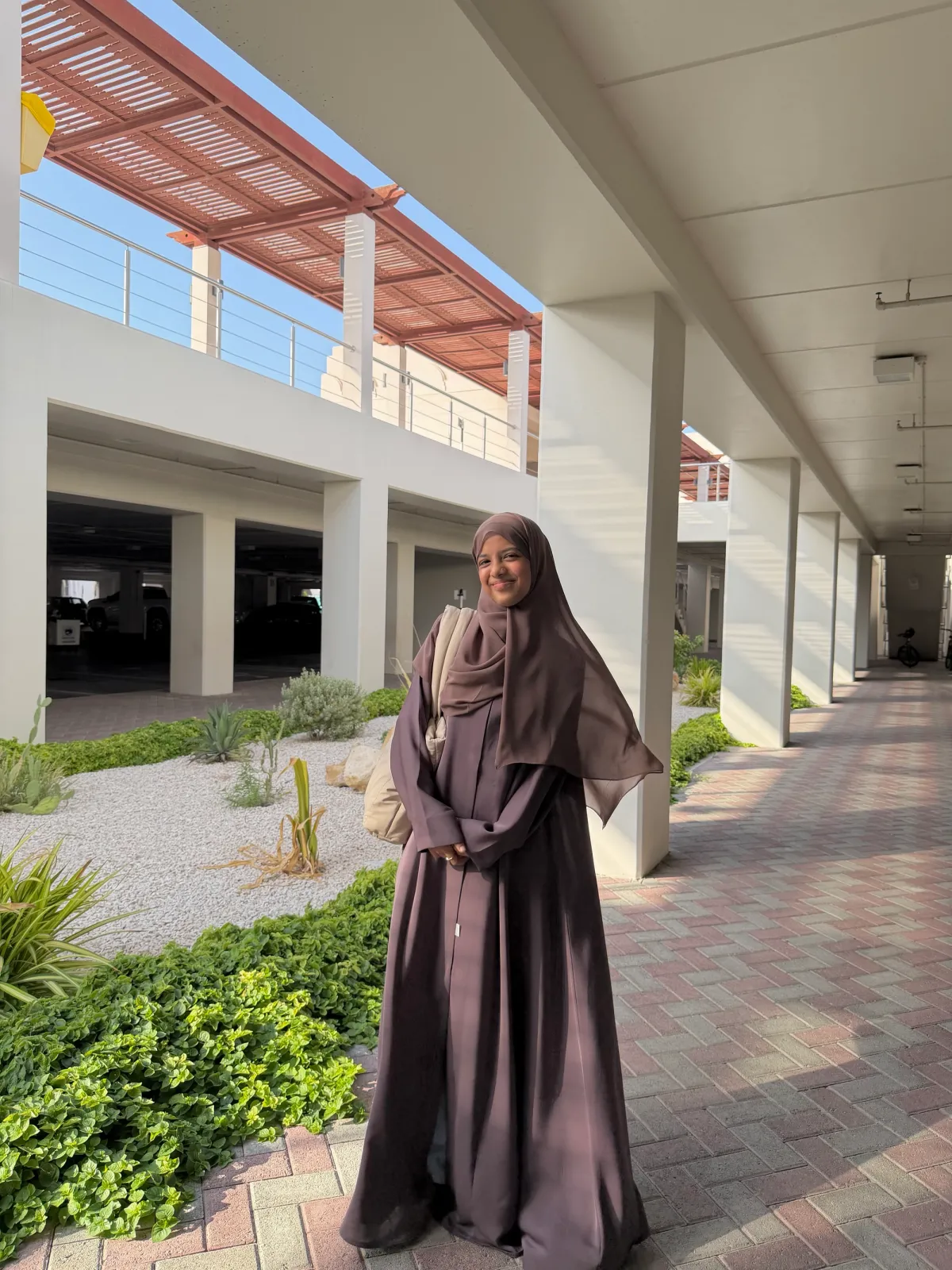 Taupe Brown Comfy Abaya