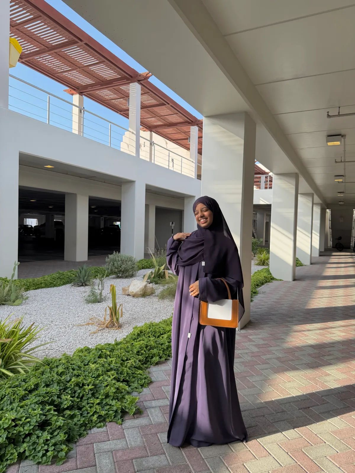 Muted Purple Comfy Abaya