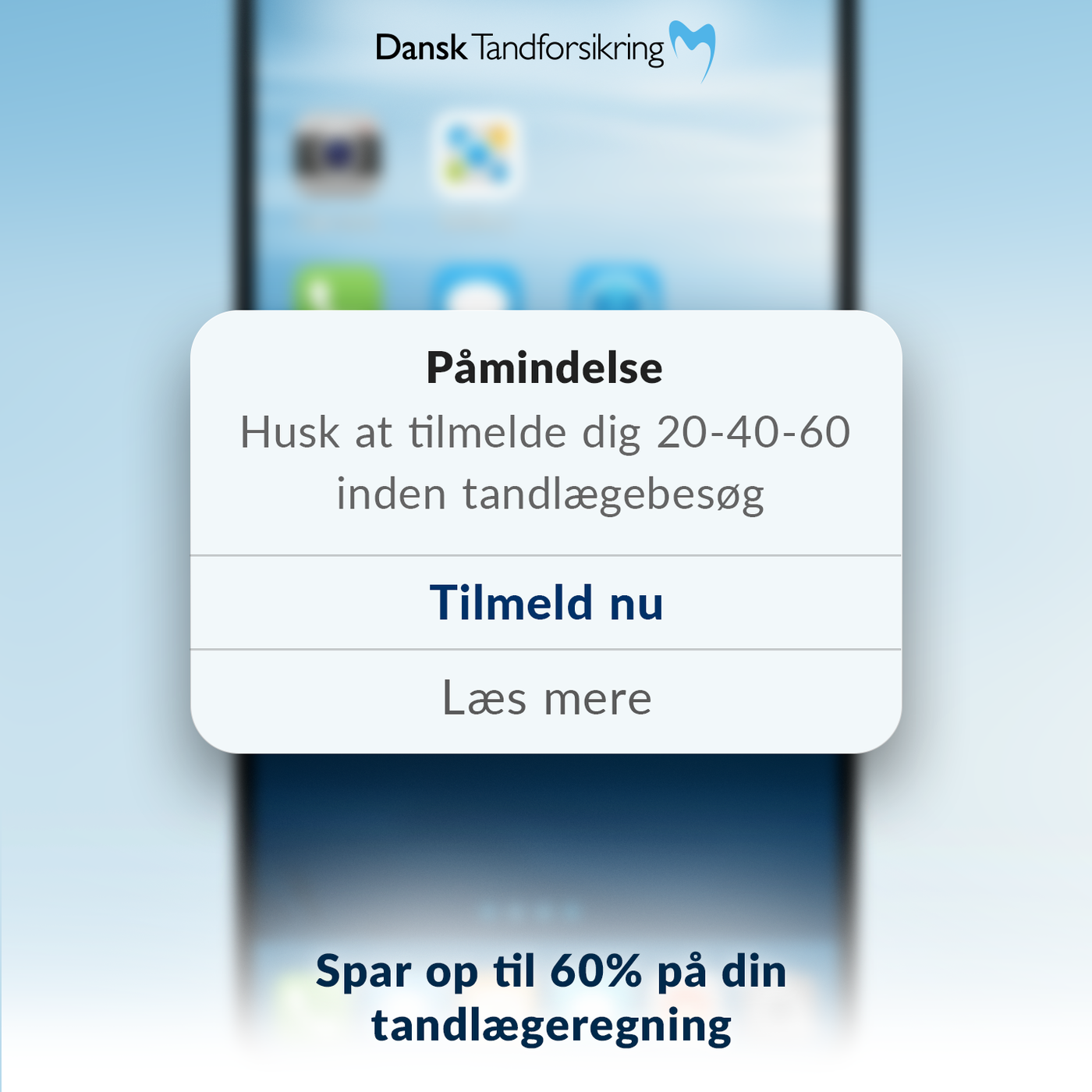 Dansk tandforsikring grafik til paid social