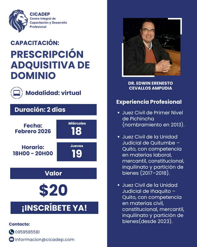 Afiche: Prescripción Adquisitiva de Dominio