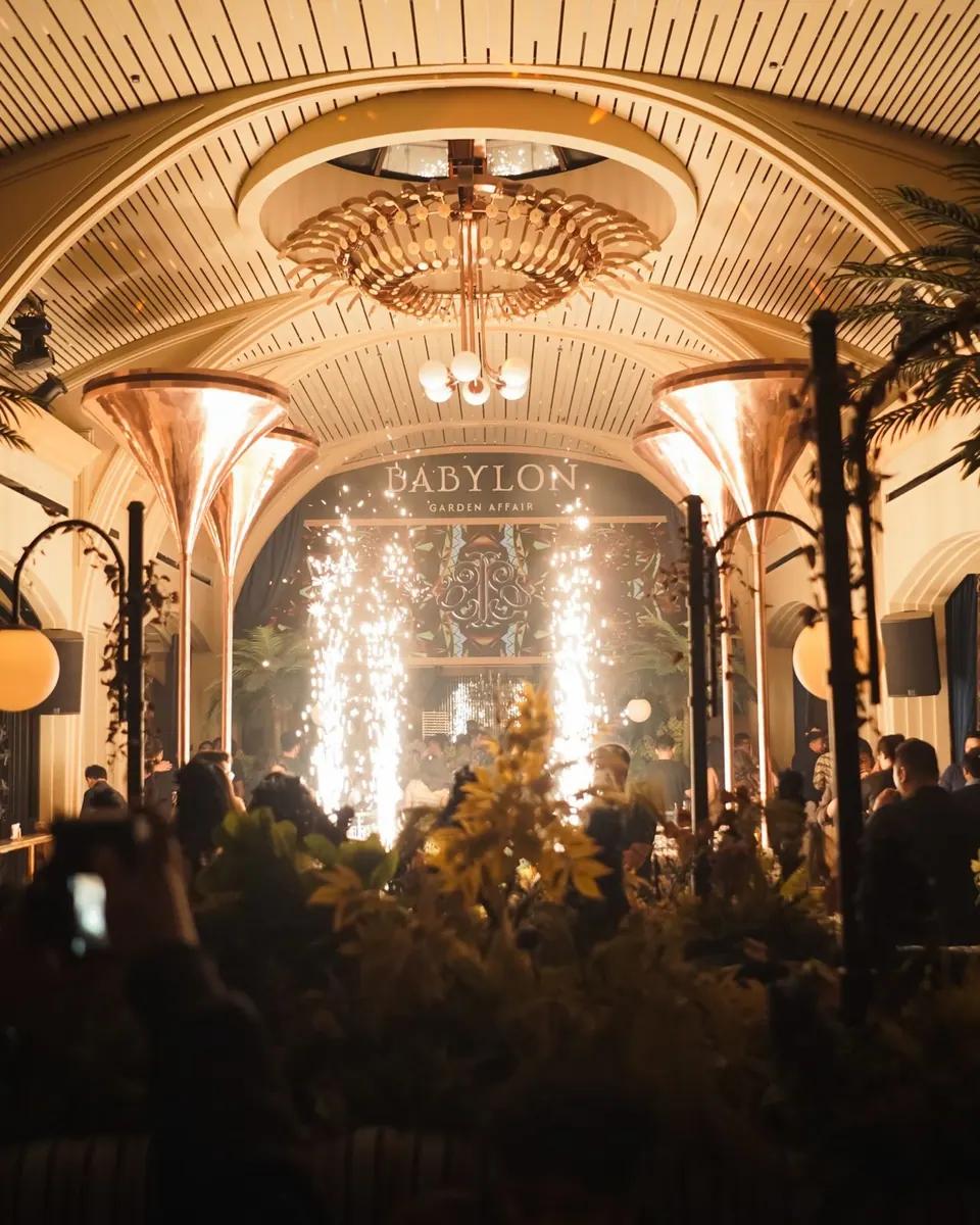 Guests at the Babylon opening night