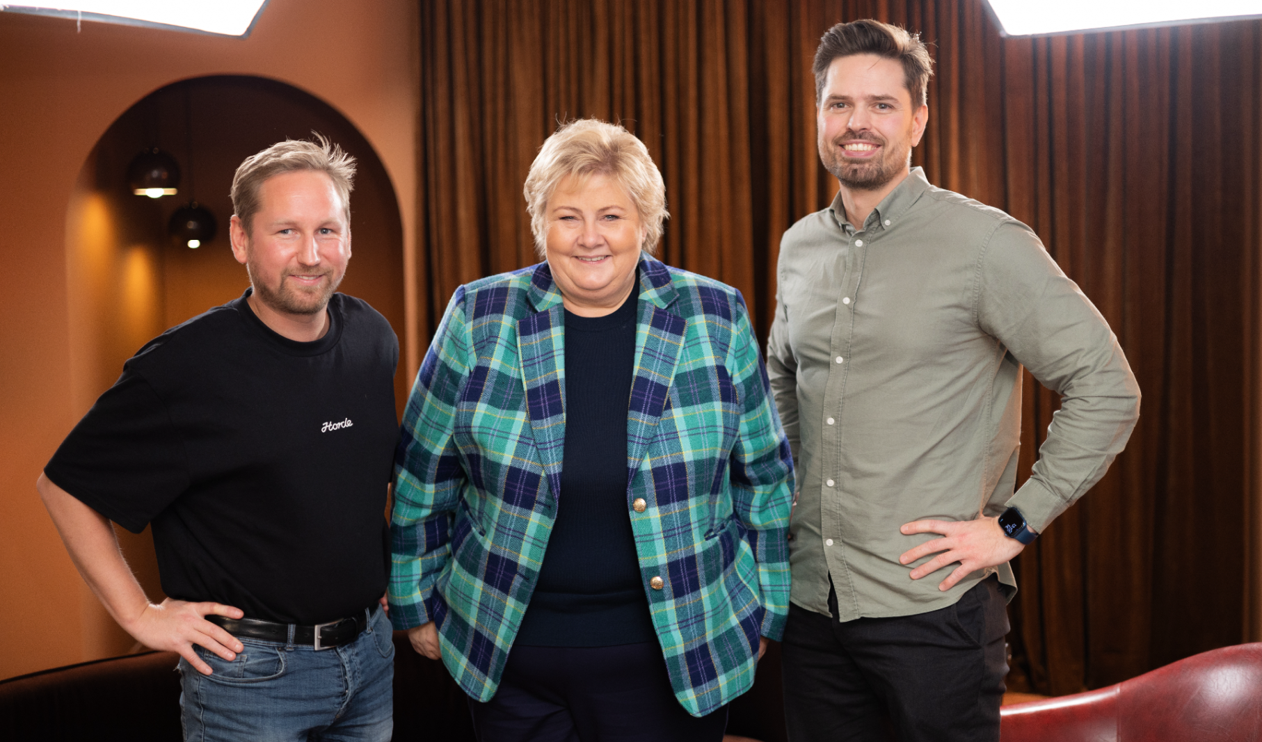 Erna Solberg var gjest i Økonomiamatørene