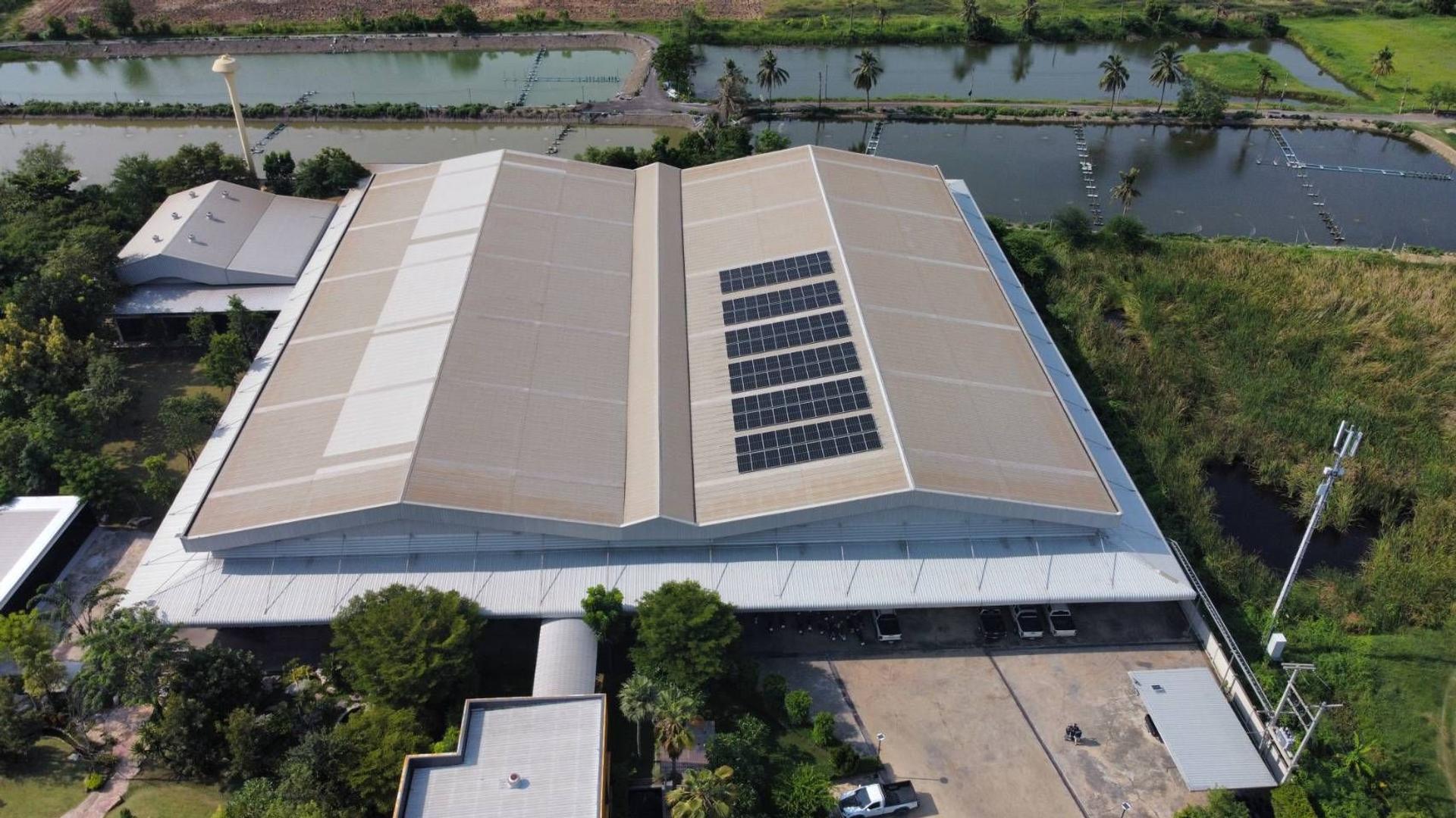 ระบบโซล่าเซลล์ออนกริด ติดตั้งบนโรงงาน