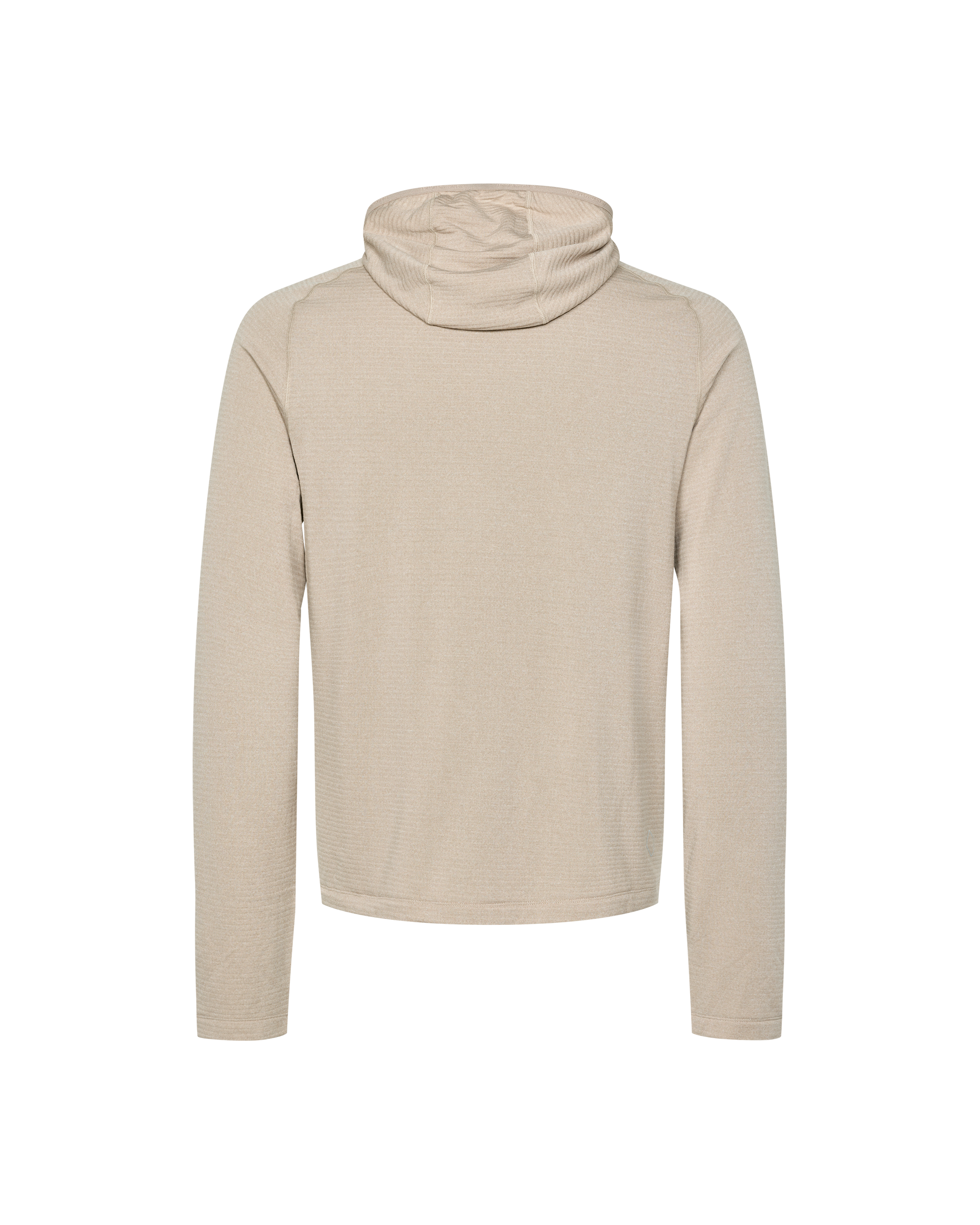 Haze purple Balance Thermal hoodie, rear flat lay with ribbed hood