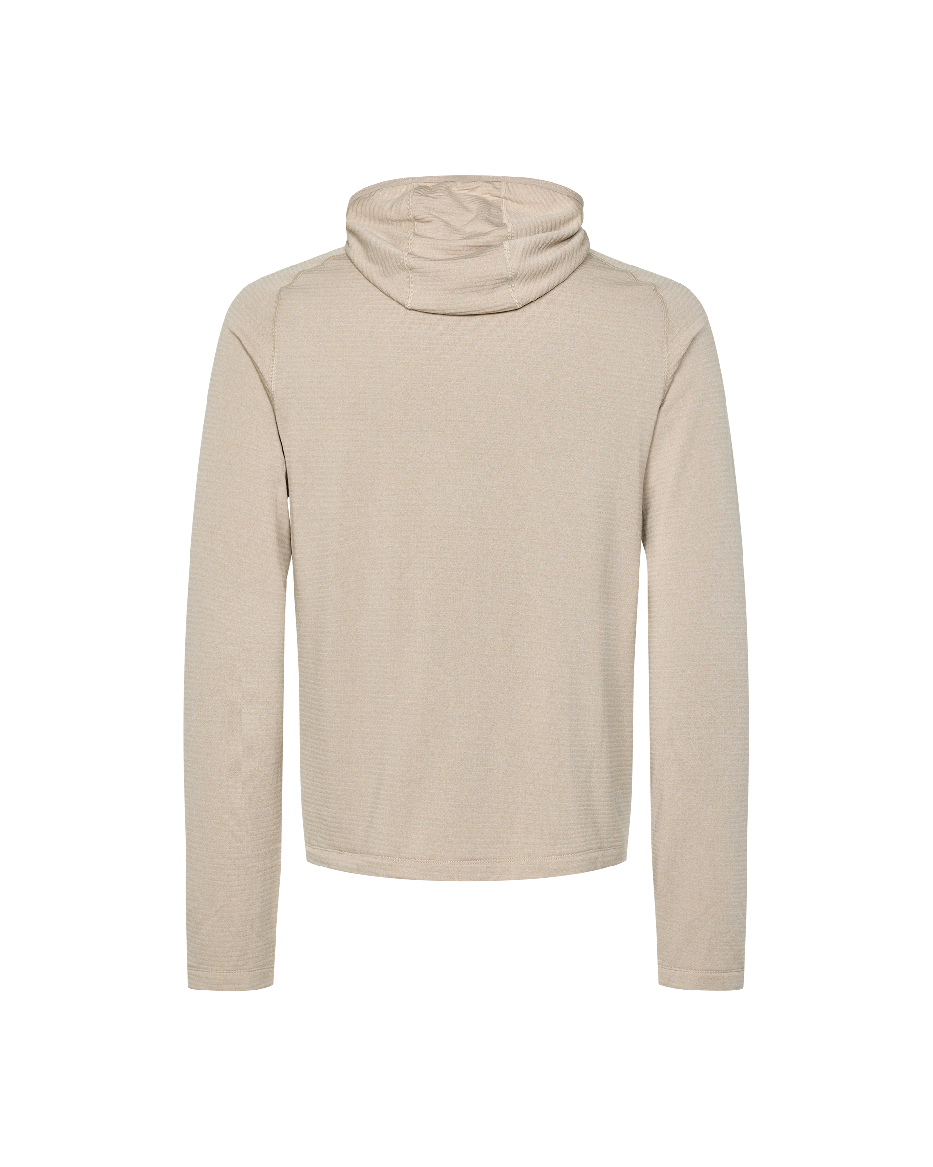 Haze purple Balance Thermal hoodie, rear flat lay with ribbed hood