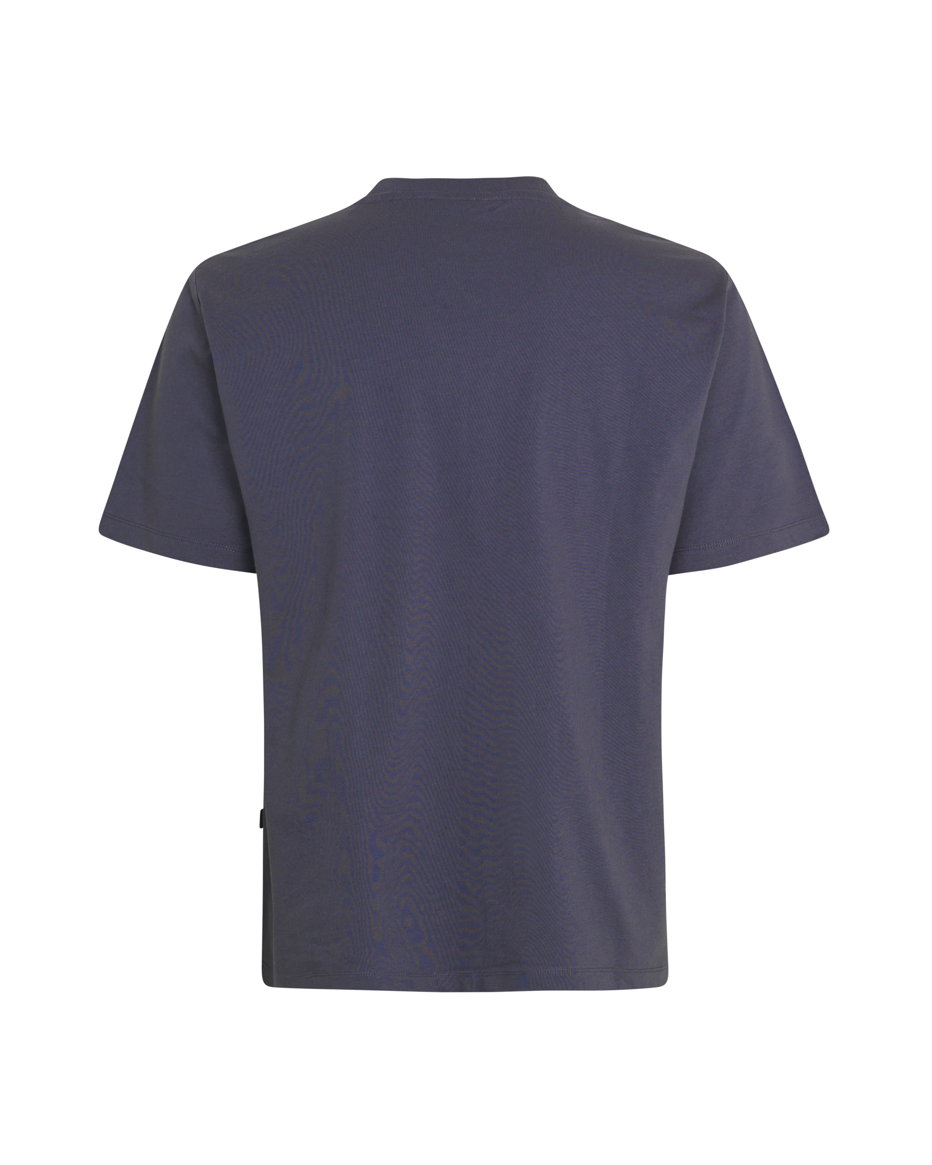 Grey Off-Race Graphic t-shirt, rear flat lay with textured fabric and side seam detail
