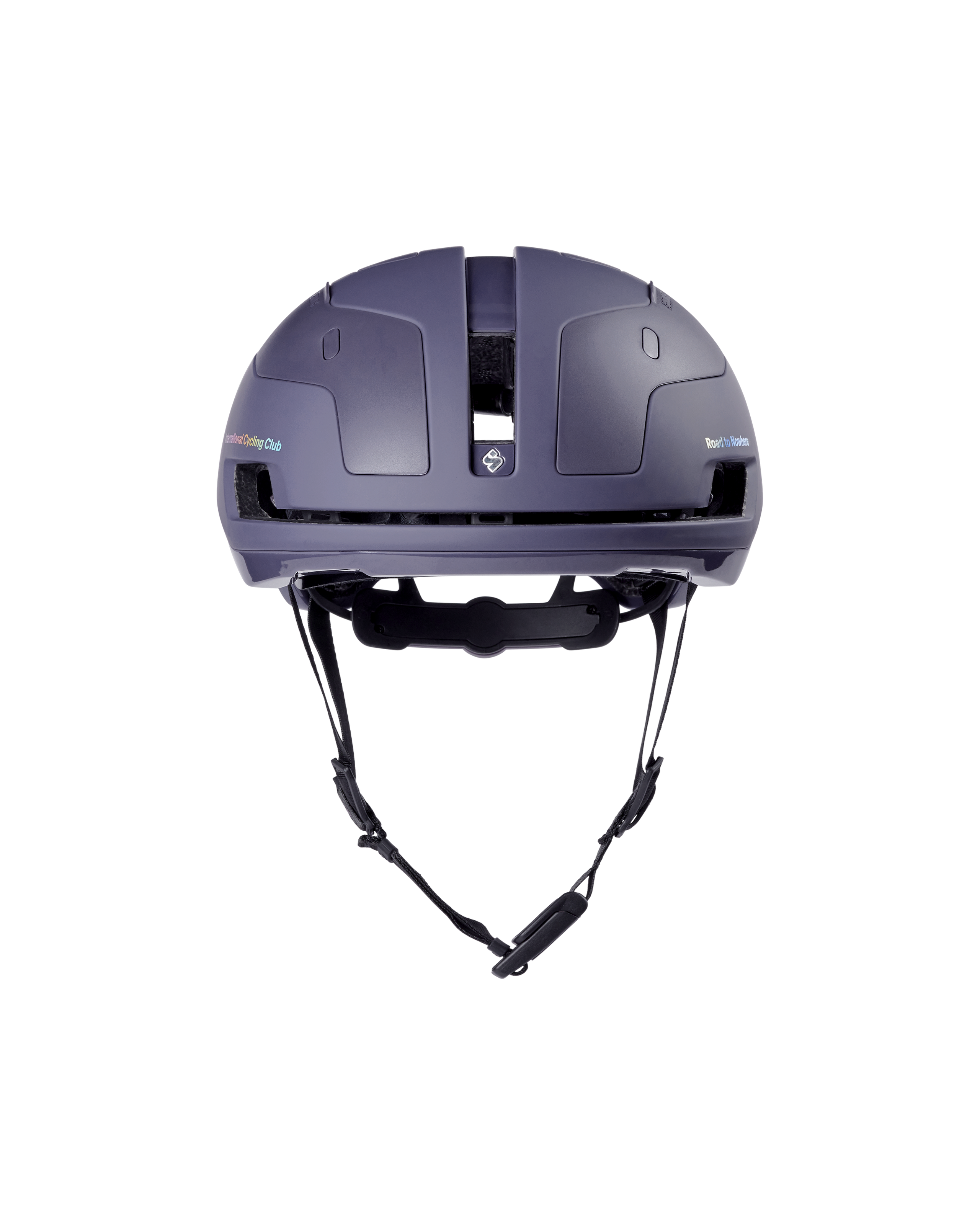 Iron Grey Sweet Protection Falconer Aero 2Vi MIPS cycling helmet, front view with vented shell