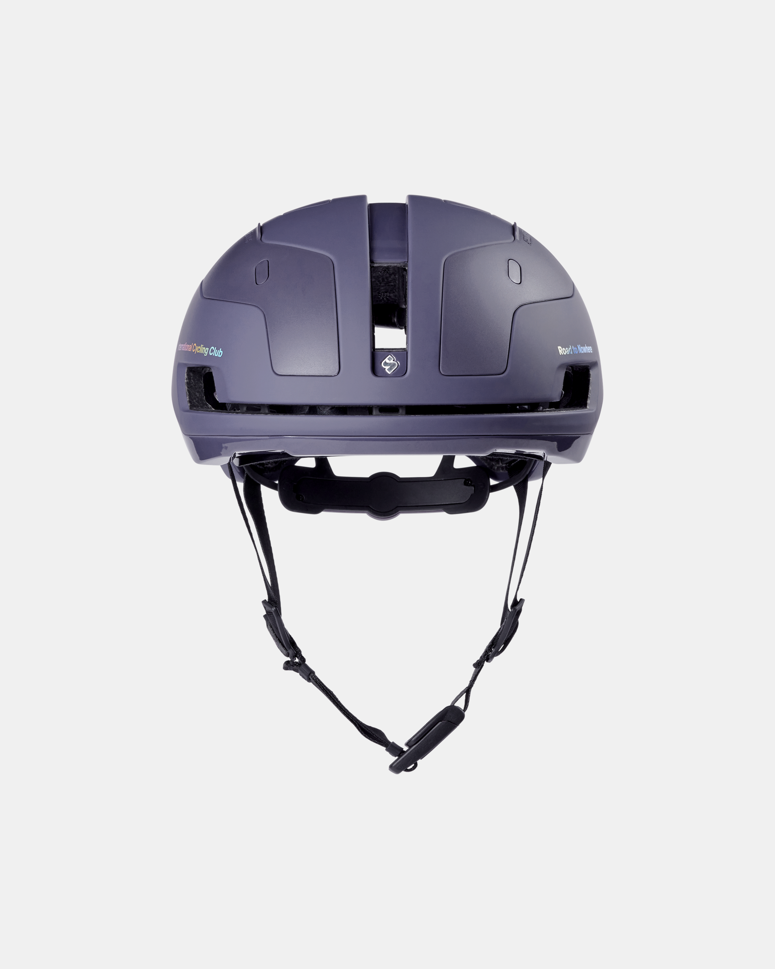 Iron Grey Sweet Protection Falconer Aero 2Vi MIPS cycling helmet, front view with vented shell