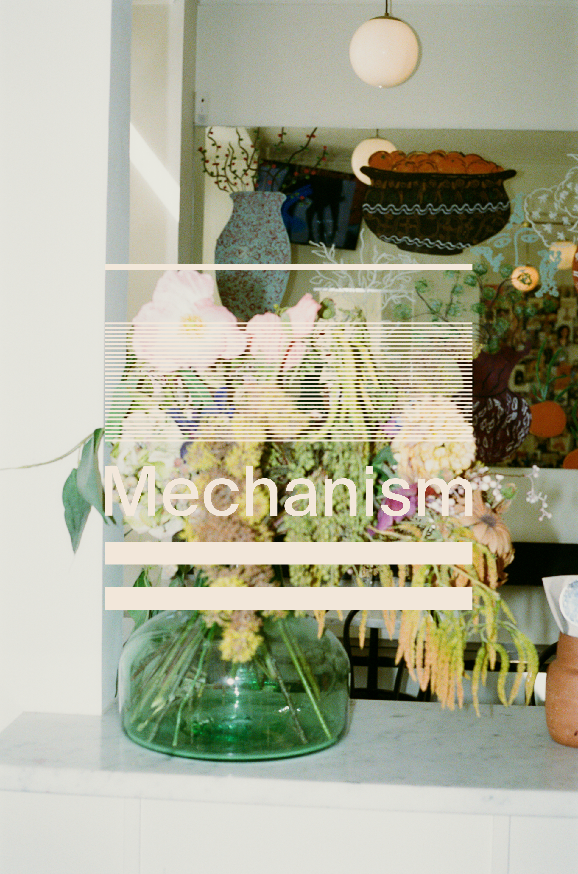 Mechanism collection promotional image with interior scene featuring plants and pottery