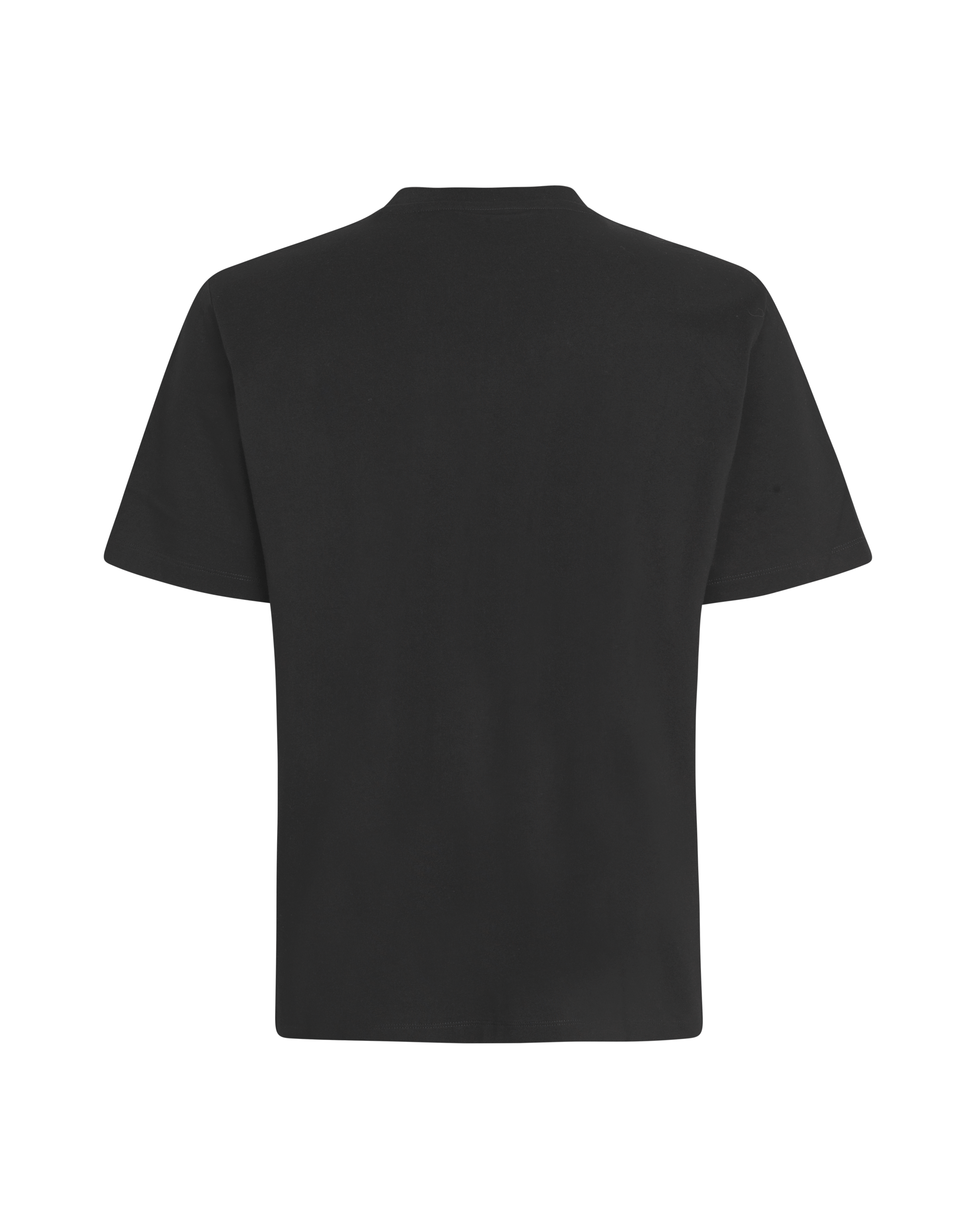 Black Off-Race Logo T-shirt, rear flat lay view