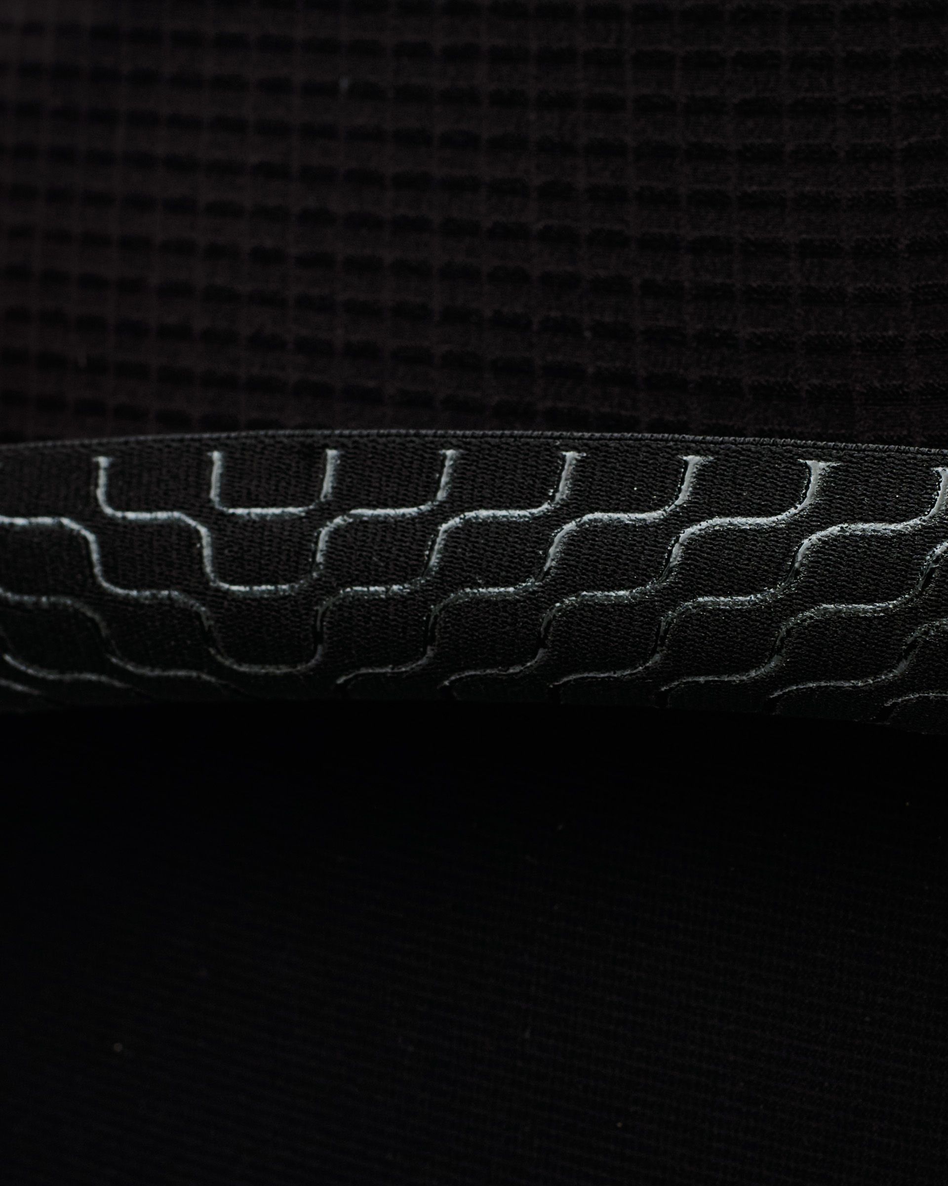Internal hem with silicone gripper pattern preventing garment from riding up