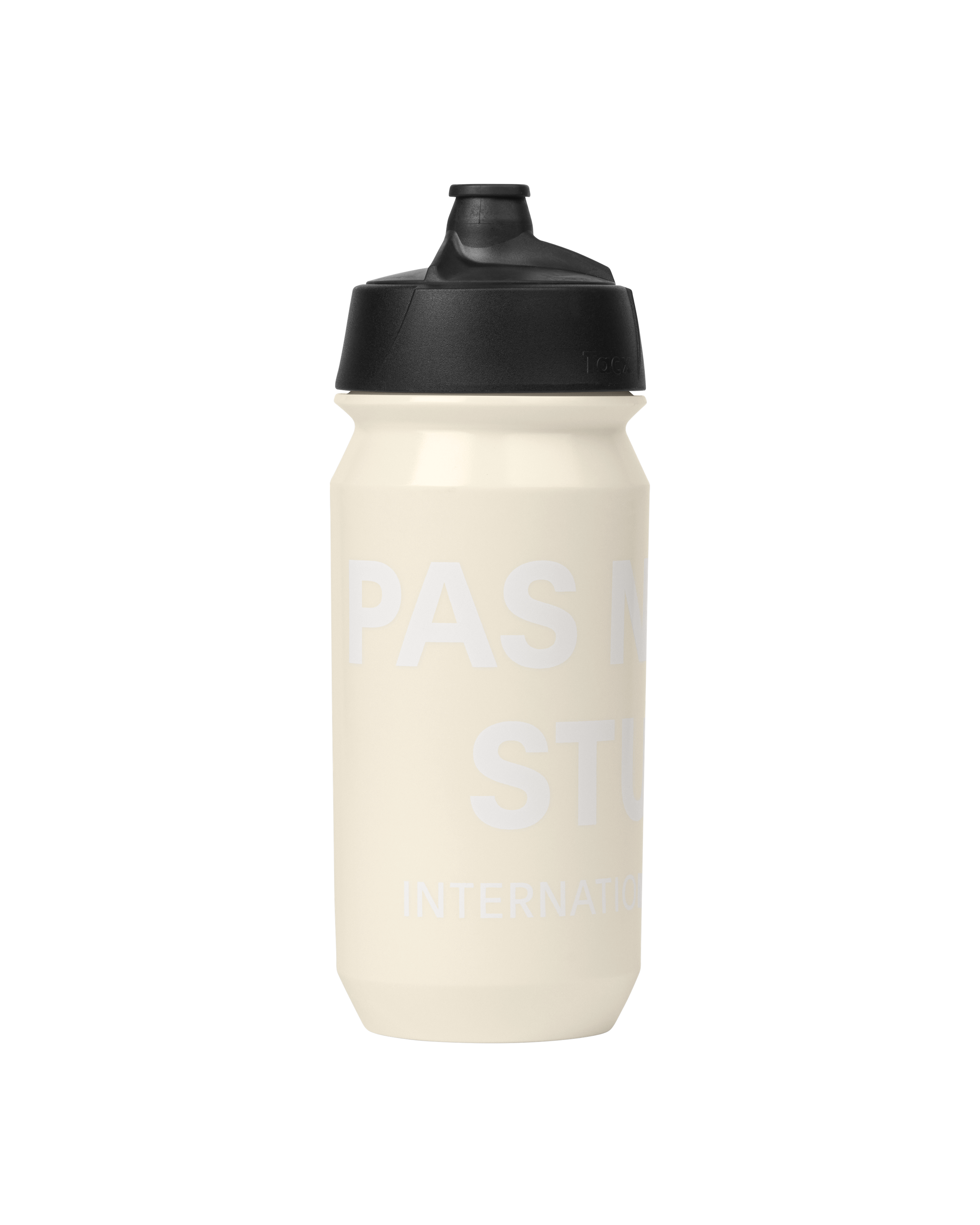 Off White Essential Logo Bidon bottle with black cap and white logo print