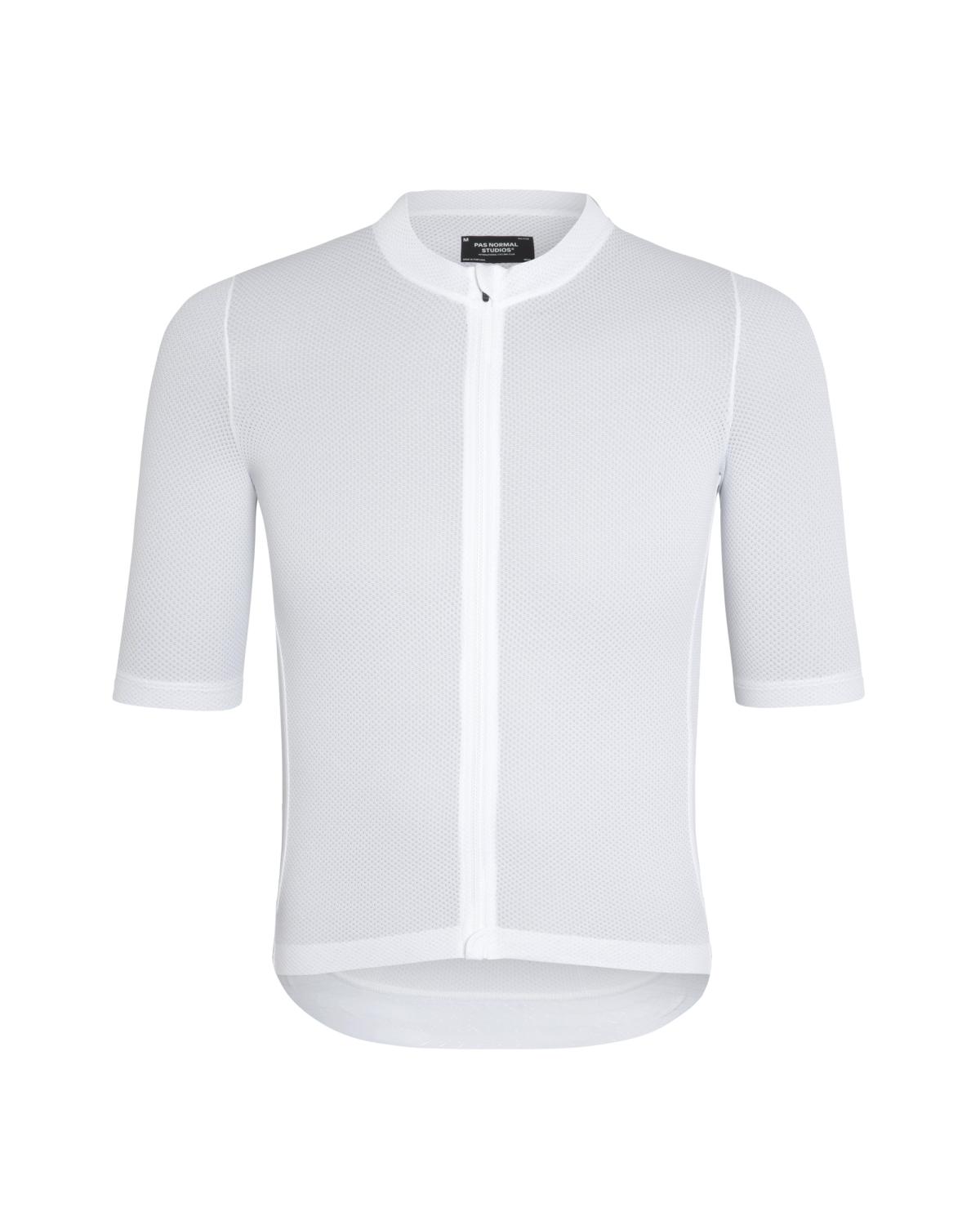 Plain white cycling jersey on sale