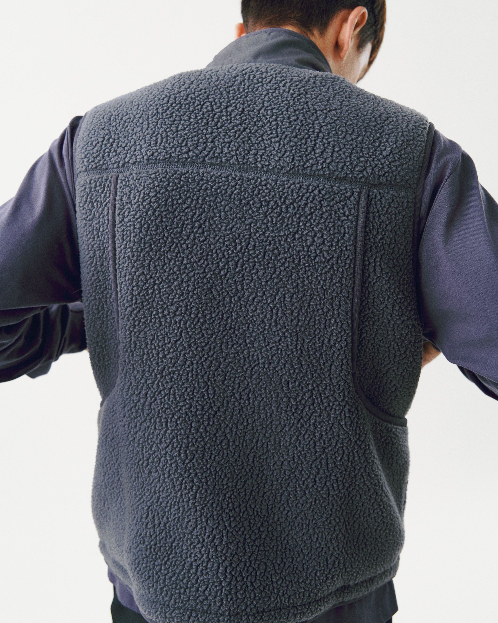 Men's Off-Race Pile Fleece Vest | Pas Normal Studios