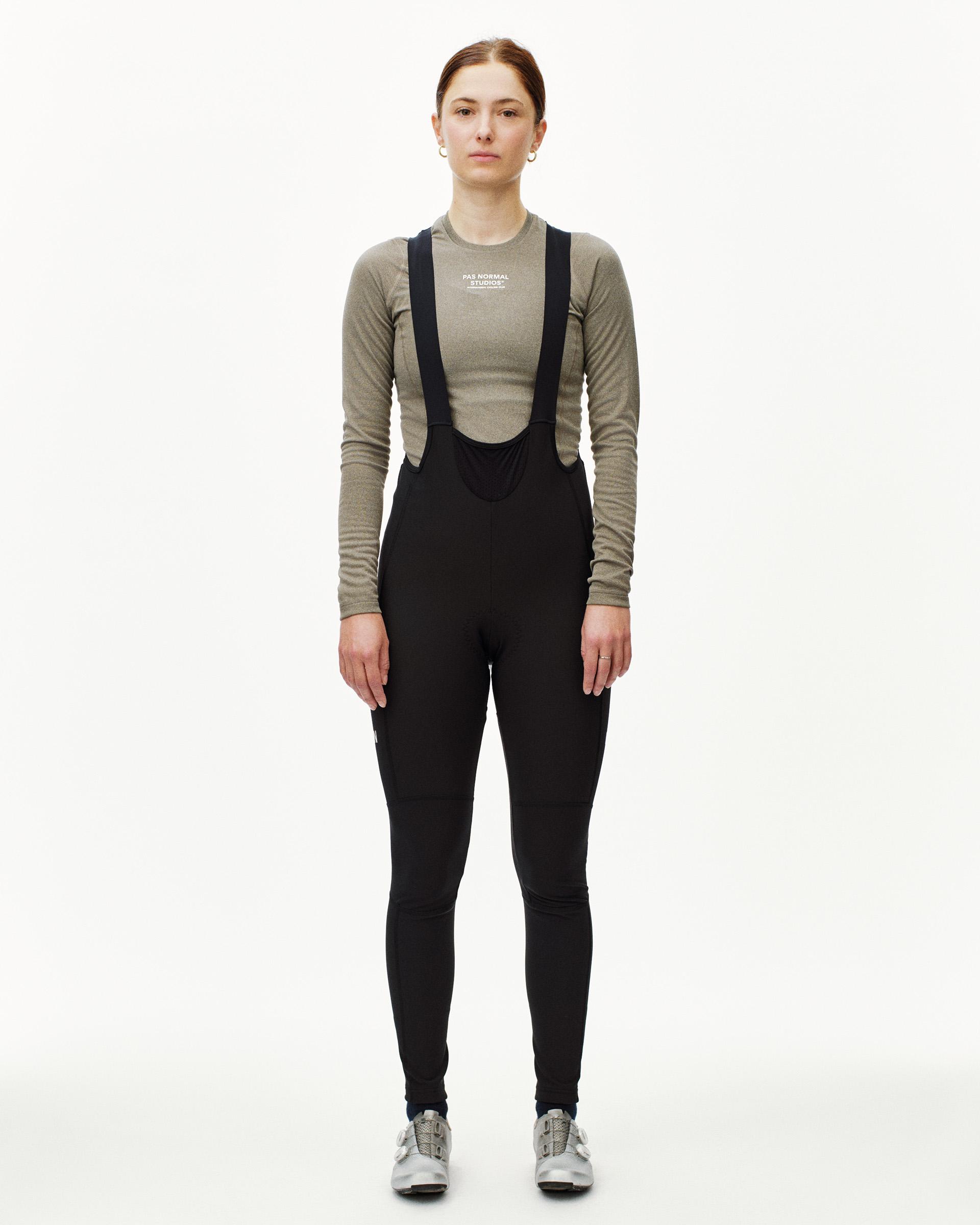Earth Mid Sleeveless cycling baselayer on model, front view with crew neck