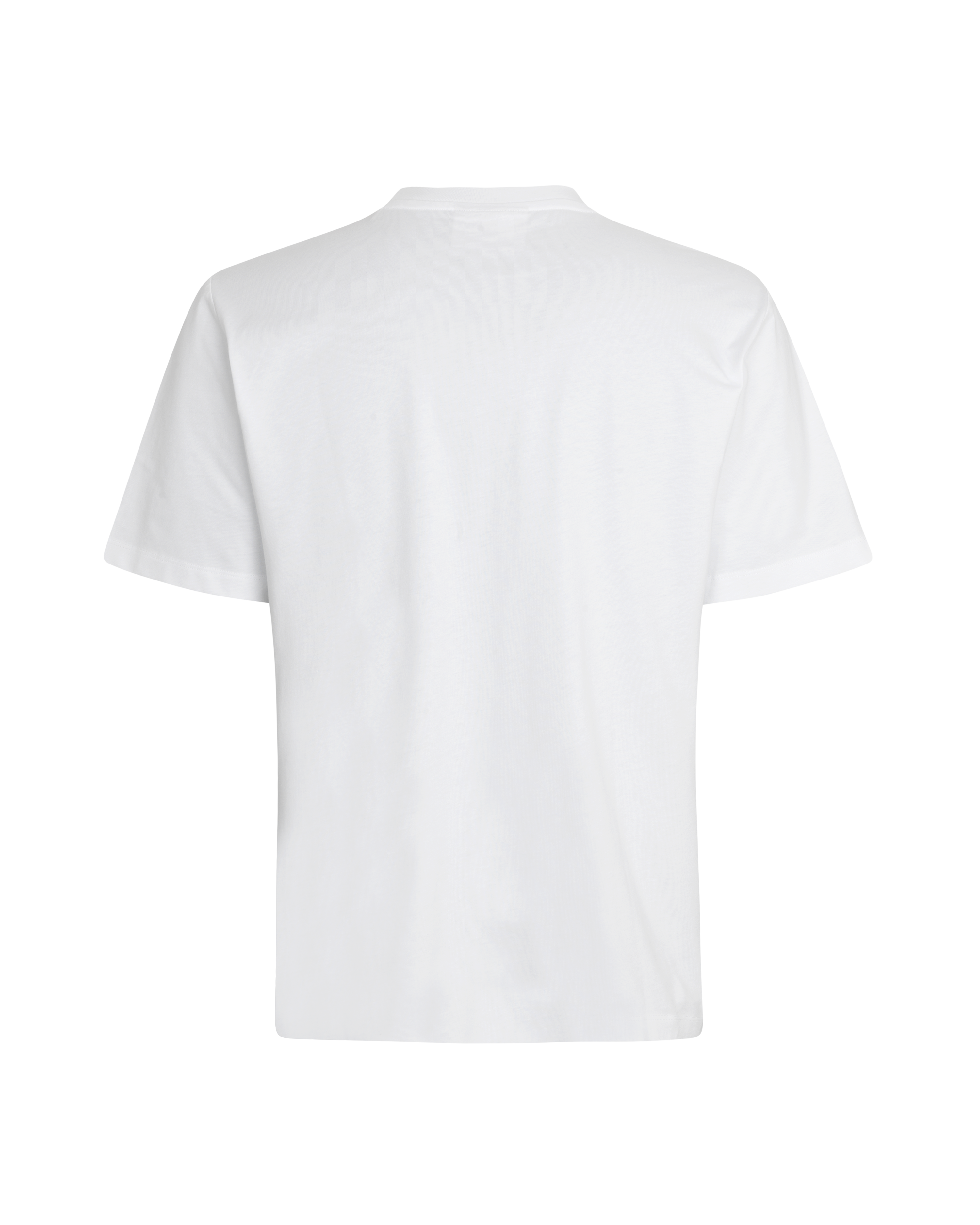 White Off-Race Logo T-shirt, rear flat lay view